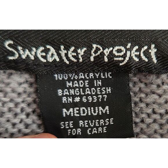 Sweater Project Womens Sz M Short Sleeve Sweater Dress Cowl Neck - Picture 2 of 3